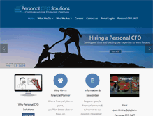 Tablet Screenshot of personalcfosolutions.com